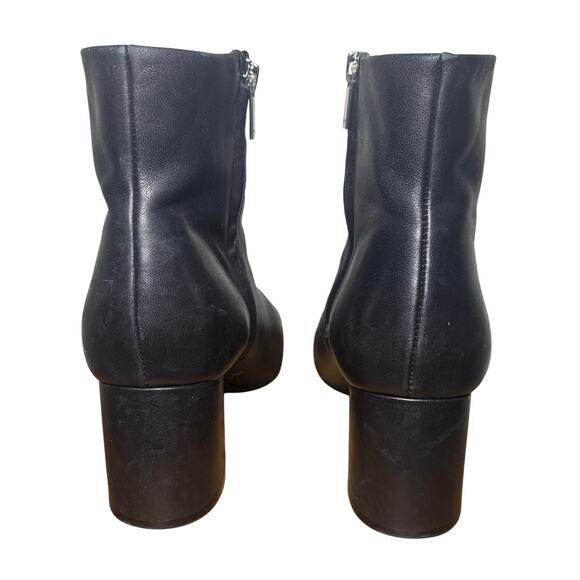 Marc Fisher Jarli Leather Block Heel Boots 8.5 - Picture 5 of 8